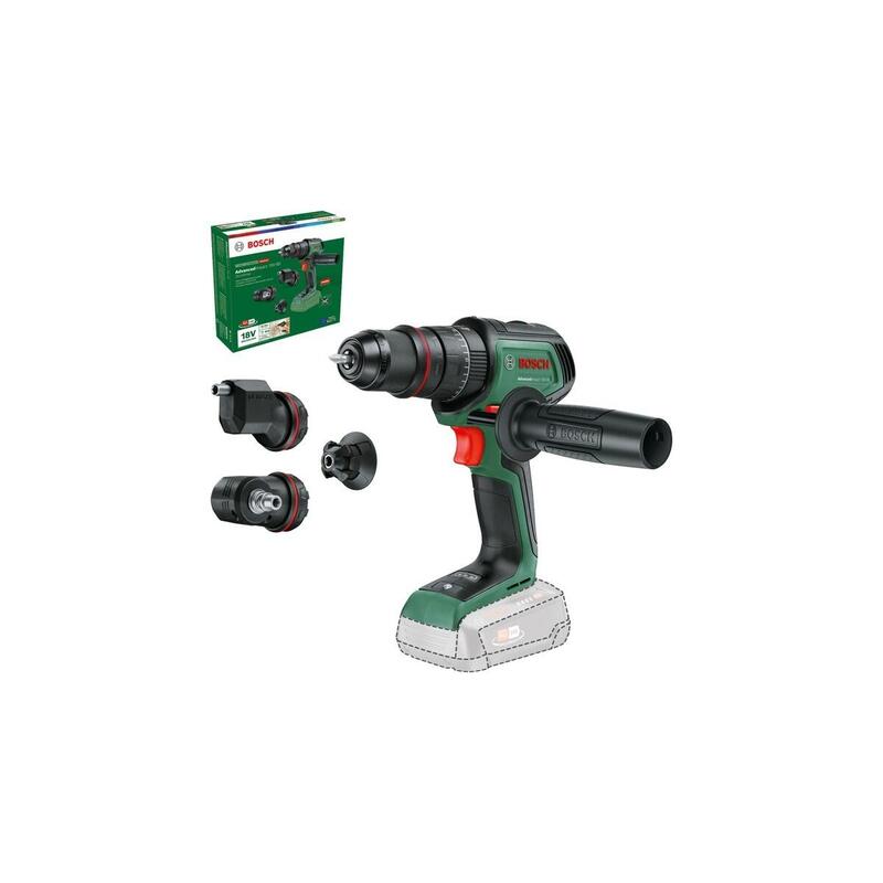 Taladro Percutor Inalámbrico Bosch Diy & Garden Advancedimpact 18v-80 Quicksnap Solo Verde, Sin Batería Ni Cargador, Power For All Alliance 06039e2103