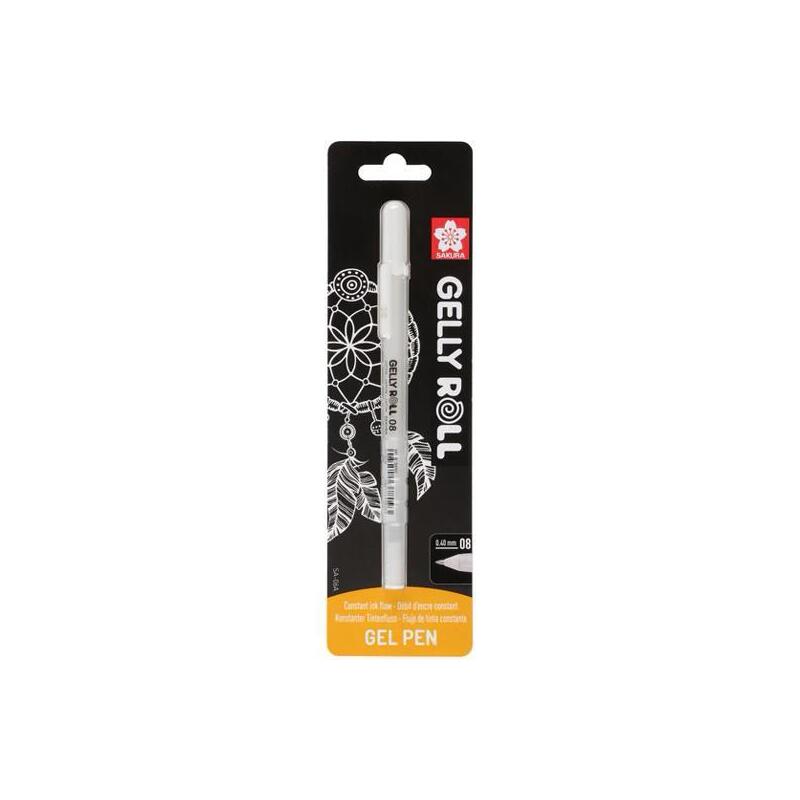 Talens Sakura Bolígrafo Gelly Roll 08 Blanco Blíster 1 Ud