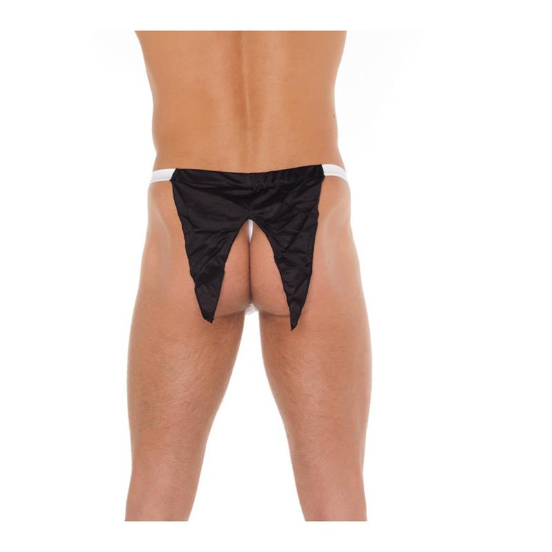 Tanga Blaco Y Negro Talla Única