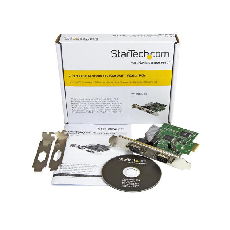 Tarjeta Serie Pci Express 2    Accs Puertos Db9 Rs232 Uart 16c1050