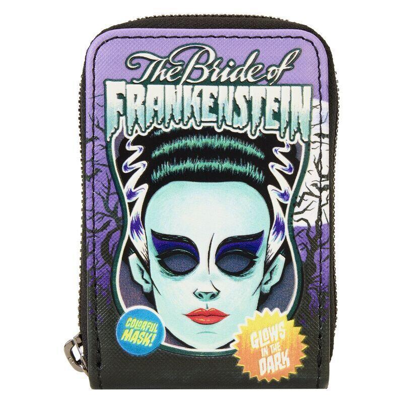Tarjetero Bride Of Frankenstein Neon Mask Universal Monster Loungefly