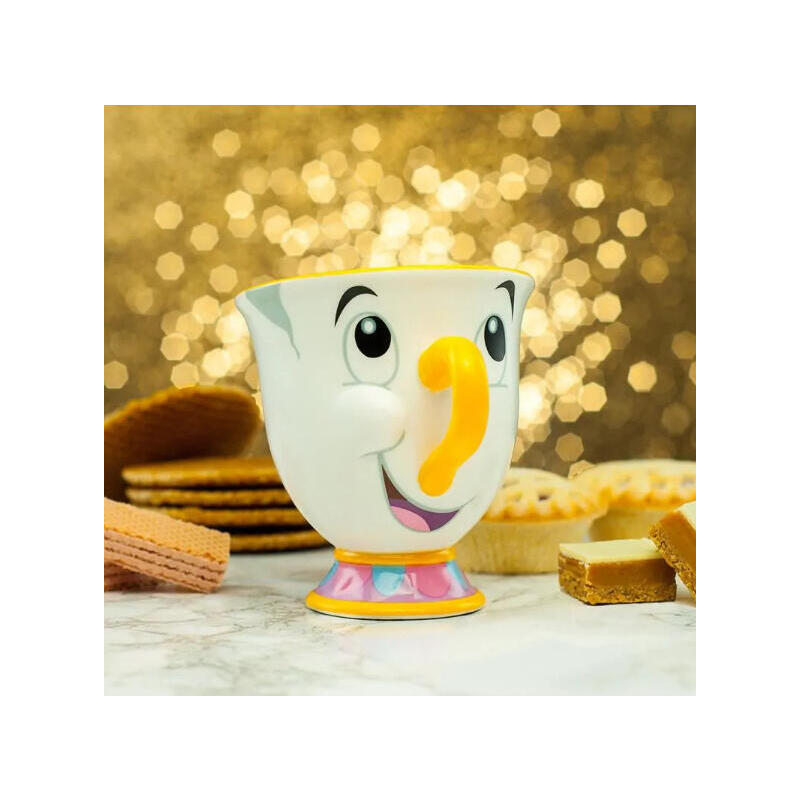 Taza 3d Paladone Disney Chip La Bella Y La Bestia