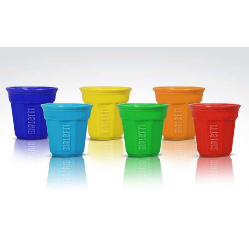 Taza Café Bialetti Bicchierini Multicolor 6 Pieza(S)