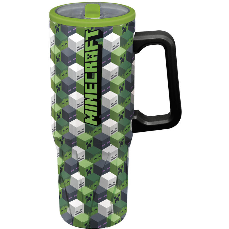 Taza Cool Sipper Xl Acero Inoxidable 905 Ml Minecraft Iconicmono