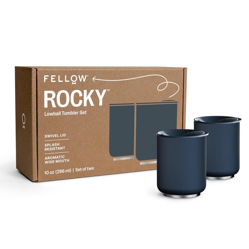 Taza Térmica De 295 Ml, Vaso Bajo Rocky, Azul Marino