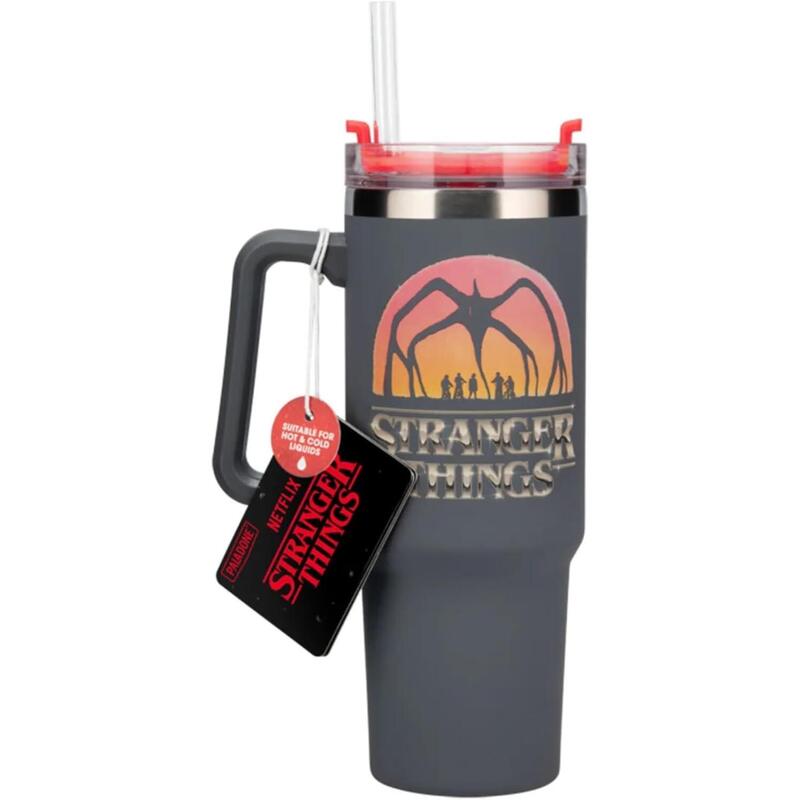 Taza Térmica Y Pajita Stranger Things 5 De 900 Ml