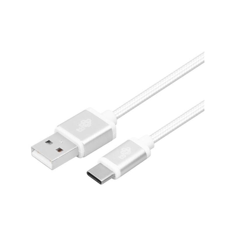Tb Usb - Usb C Cable     2 M. Silver