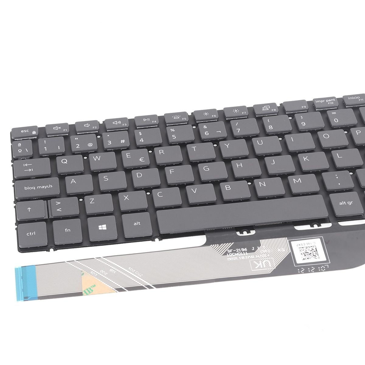 Teclado Retroiluminado Para Portátil Dell 7591 7590 P83F 5580 5584 5593 5598 Gris