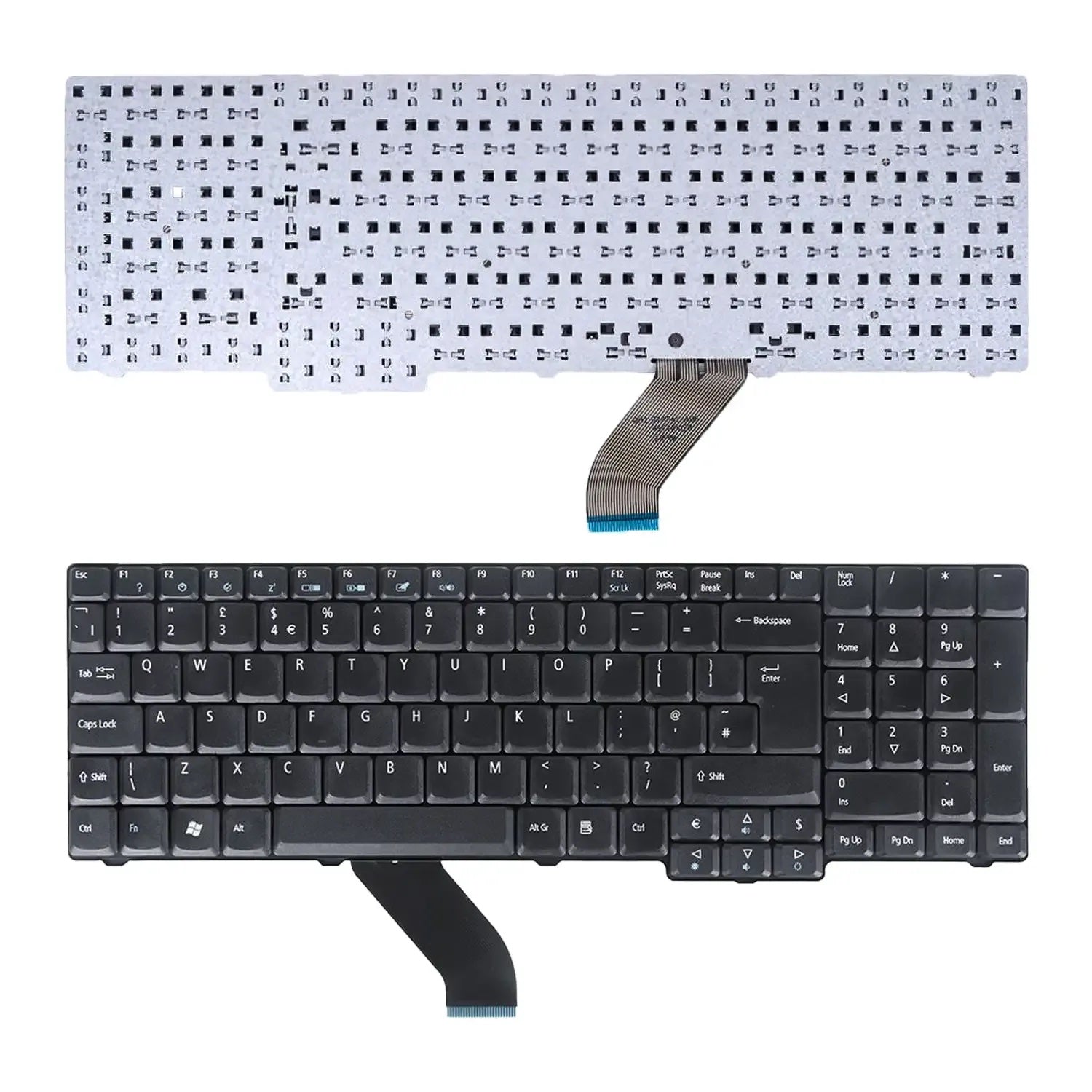 Teclado Para Portátil Acer Aspire As7000 9400 Nsk-Afc0S Nsk-Afe0S 9Jn872E0S Mp-07A56E0-442 904Aj07C0S Nsk-Aff0S 9Jn8782F0S