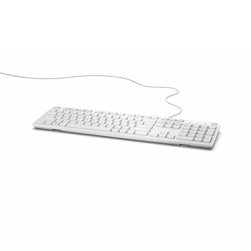 Teclado Alemán Dell Kb216 Usb Qwertz Blanco