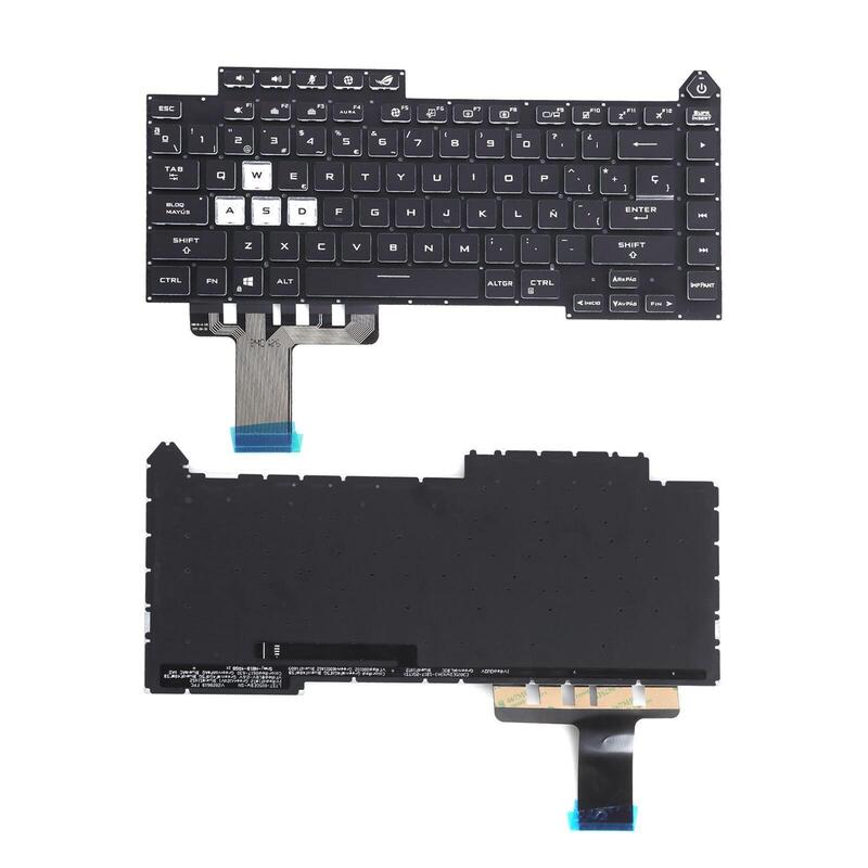 Teclado Asus G513 Retroiluminado, Negro, Escritura Blanca 13 0340c Wx01 T04teclado