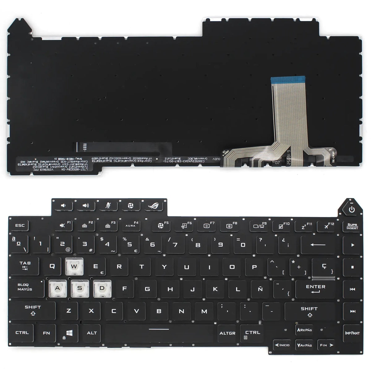 Teclado Para Portátil Asus Rog 5R G513 G513Q G513Qy G513Qm G533 Retroiluminado