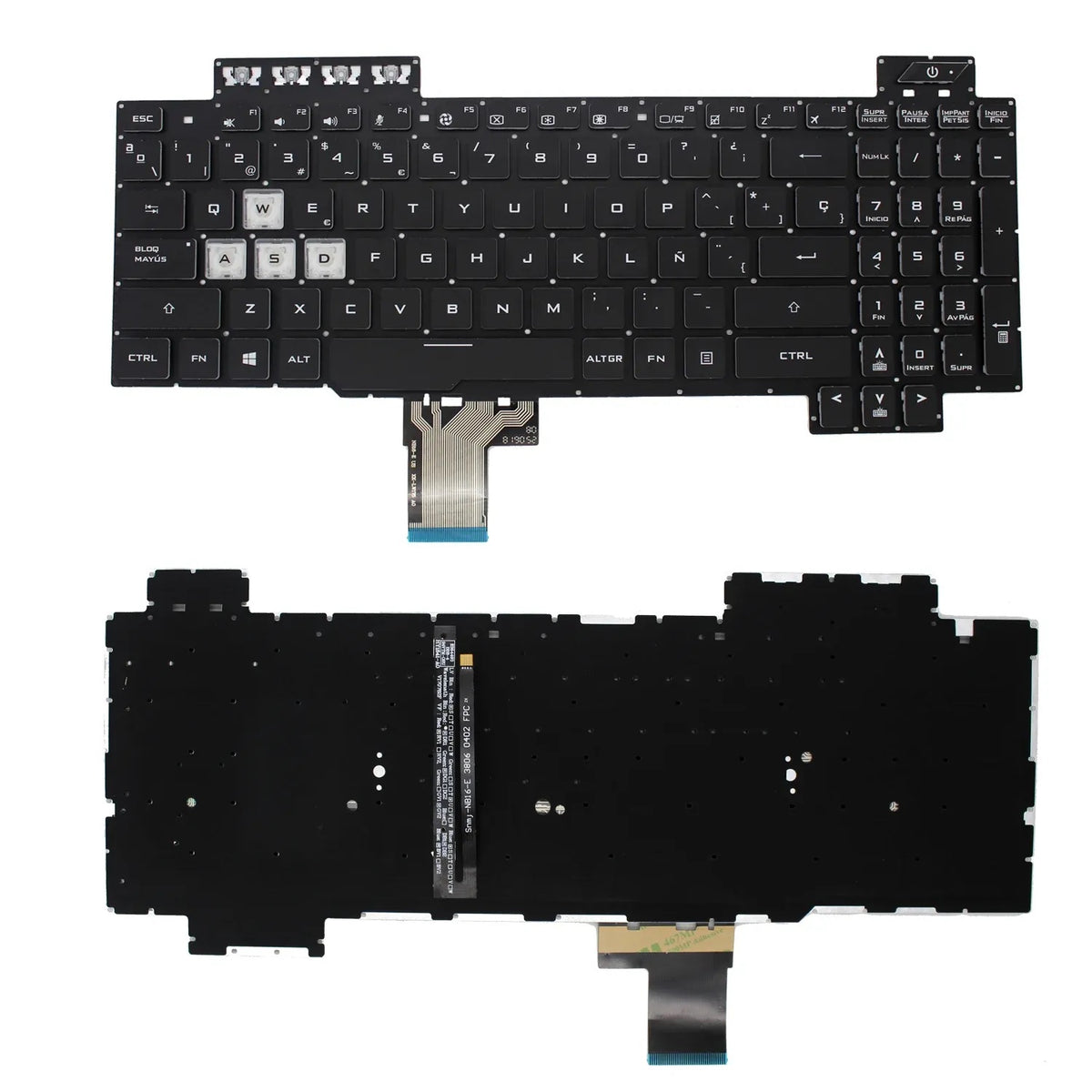 Teclado Para Portátil Asus Rog Strix Gl504 Gl504G Retroiluminado Sin Marco | V170762F