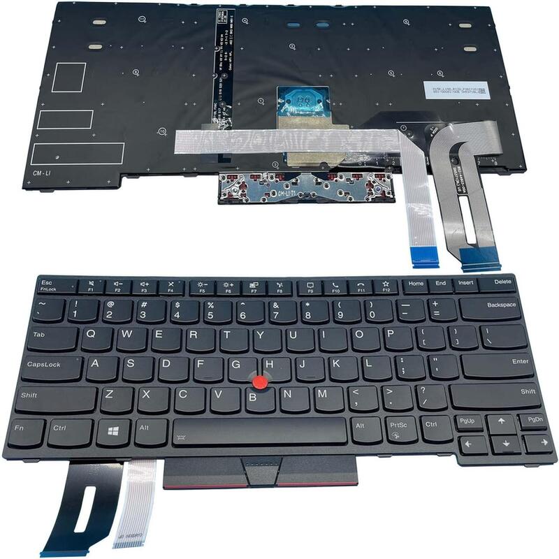 Teclado Compatible Para Portatil  Lenovo Thinkpad T14s Gen2 Español Con Trackpoint Sin Backlight