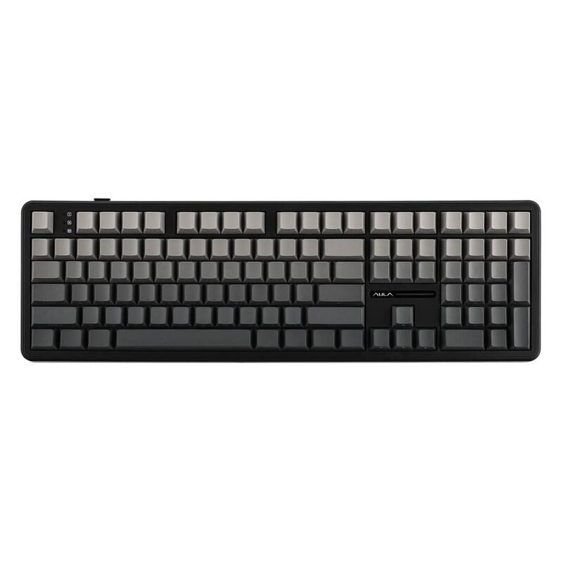 Teclado Con Junta De Goma F108 Gradient Grey Con Interruptores Nimbus V3 Rgb De Aula