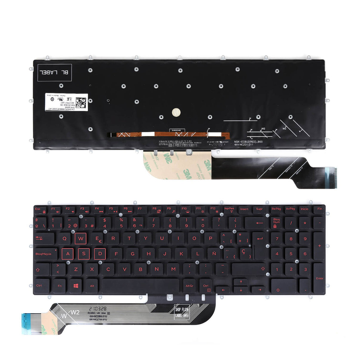 Teclado Retroiluminado Para Portátil Dell 7566 14-0037C-Wx01-T05