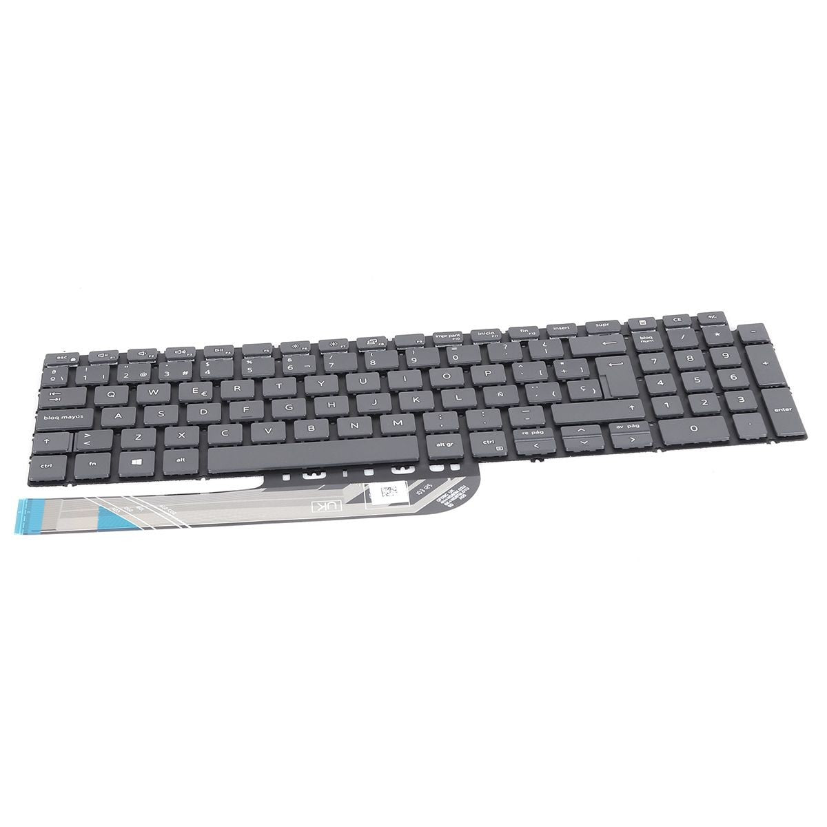 Teclado Para Portátil Dell 7591 7590 P83F 5580 5584 5593 5598 Pk132Ri2A24 Gris