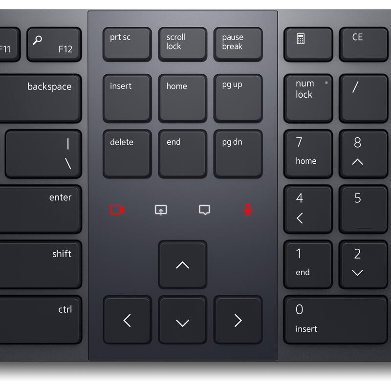 Teclado Español Dell Kb900 Rf Wireless + Bluetooth Qwerty Grafito