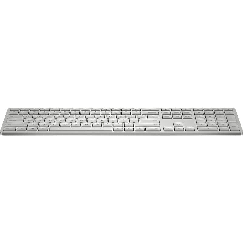 Teclado Español Inalámbrico Programable Hp 970 Blanco