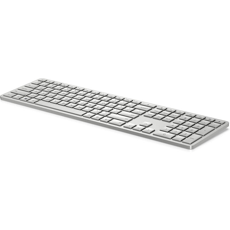 Teclado Español Inalámbrico Programable Hp 970 Blanco