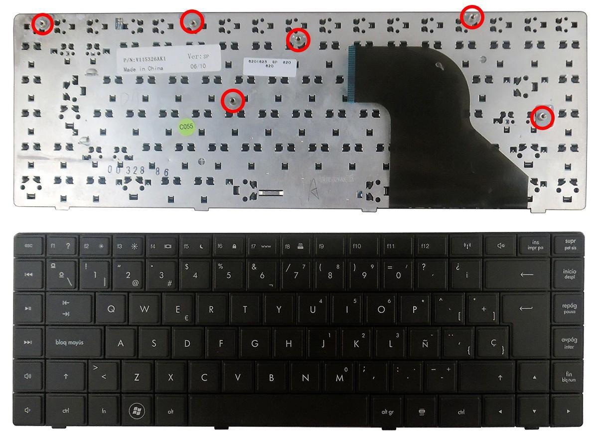 Teclado Para Portátil Hp 625 620 Compaq Cq620 Cq621 (Intro Grande)