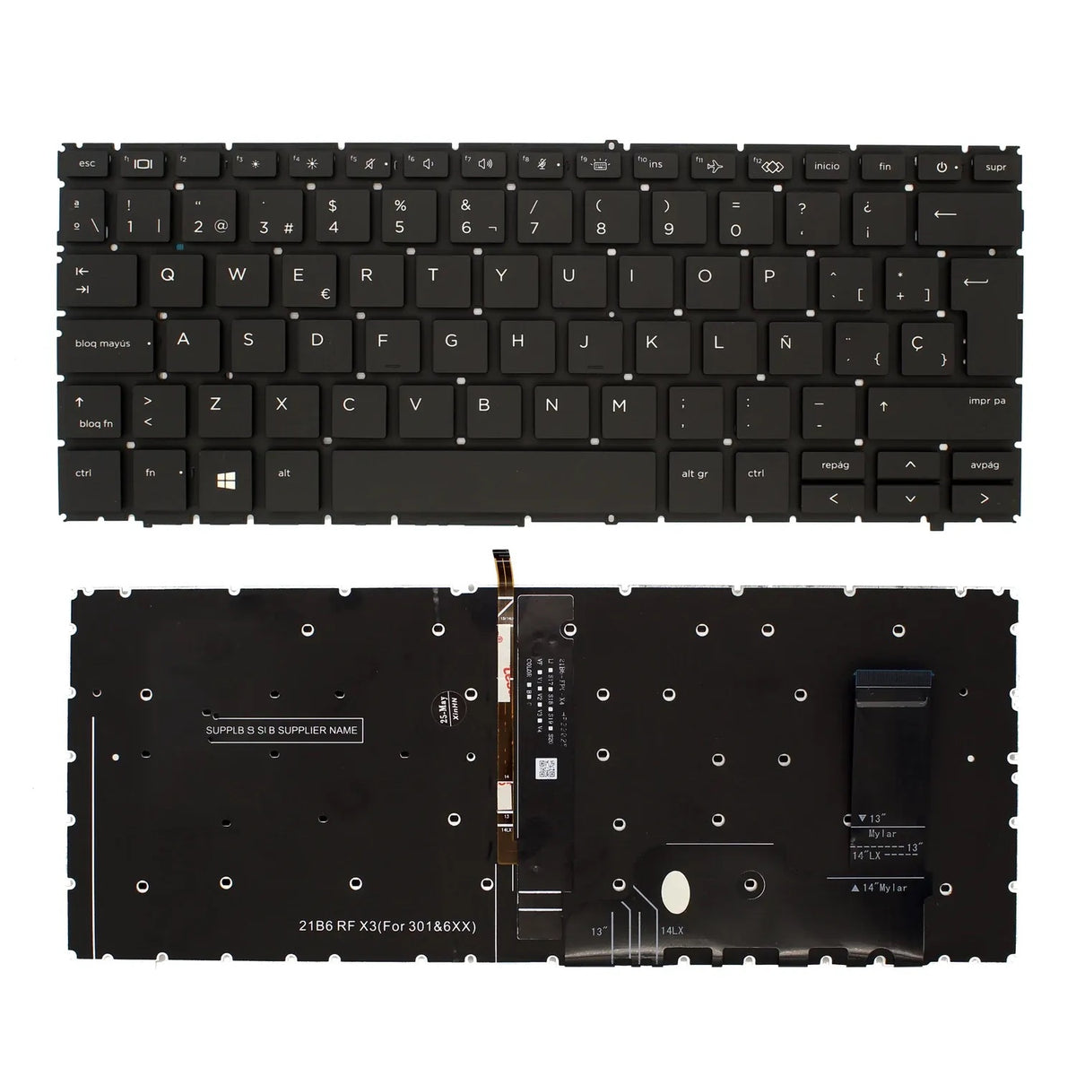 Teclado Retroiluminado Para Portátil Hp Elitebook 830 G9 840 G9 Negro