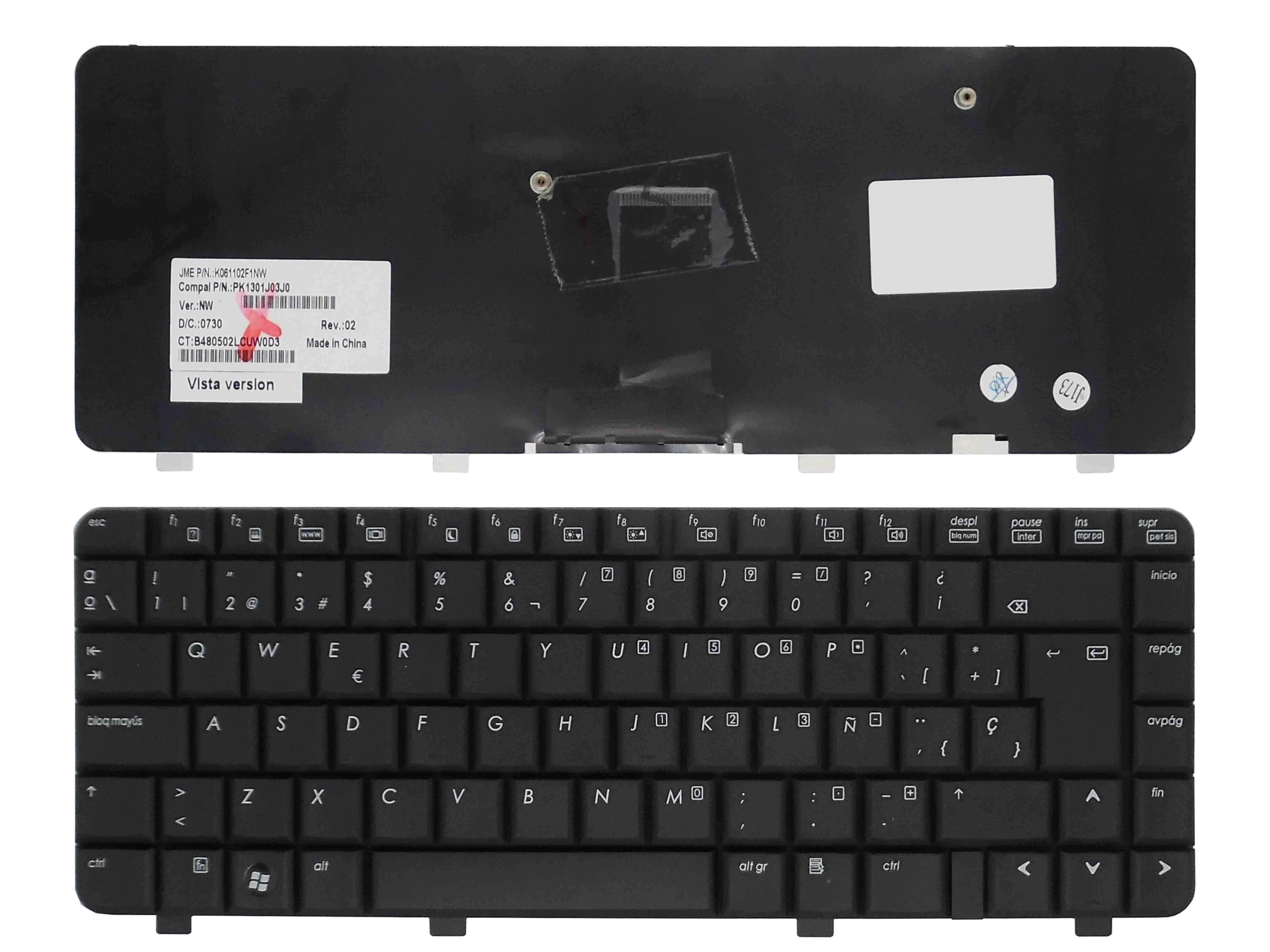 Teclado Para Portatil Hp Compaq 510 Pk1301J03J0