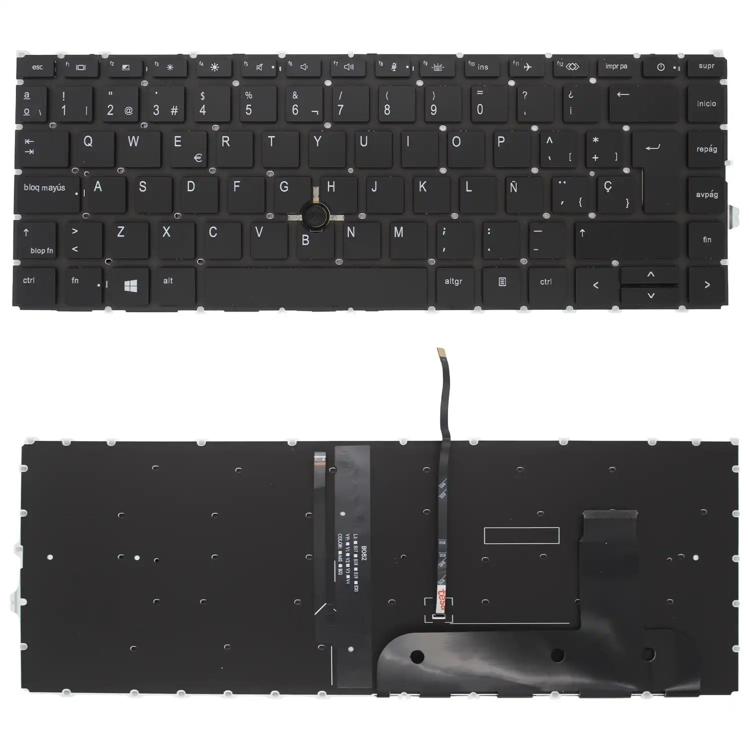Teclado Para Portátil Hp Elitebook 840 G7 840 G8 845 G7 845 G8 745 G7 745 G8 L87607-071 M07090-071 Negro