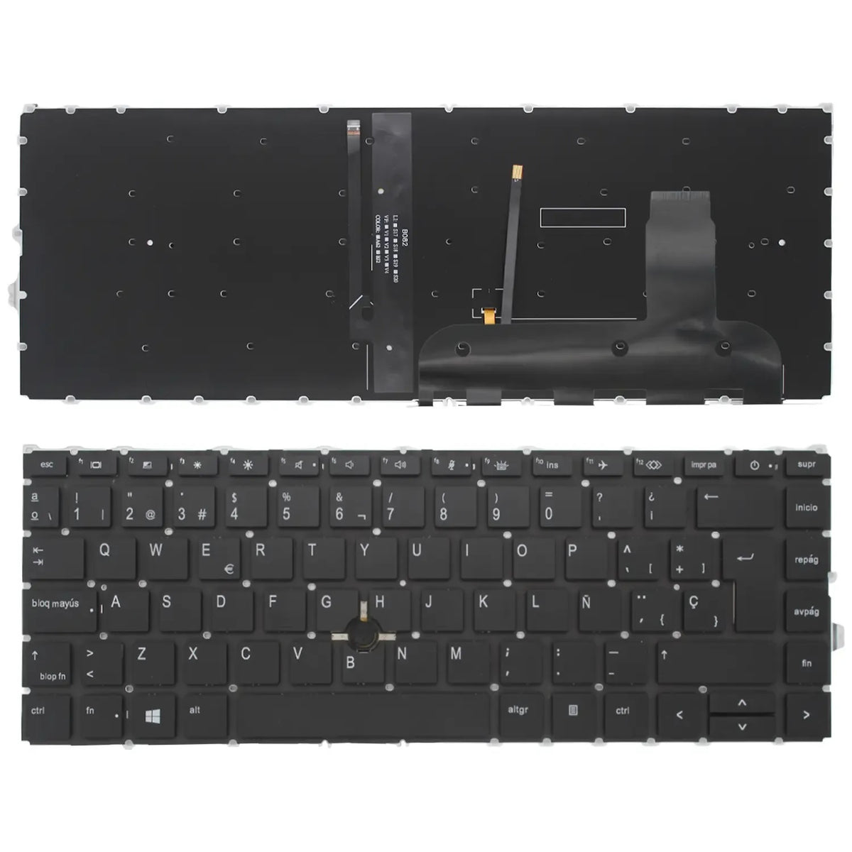 Teclado Para Portátil Hp Elitebook 840 G7 845 G7 745 G7 Negro Retroiluminado