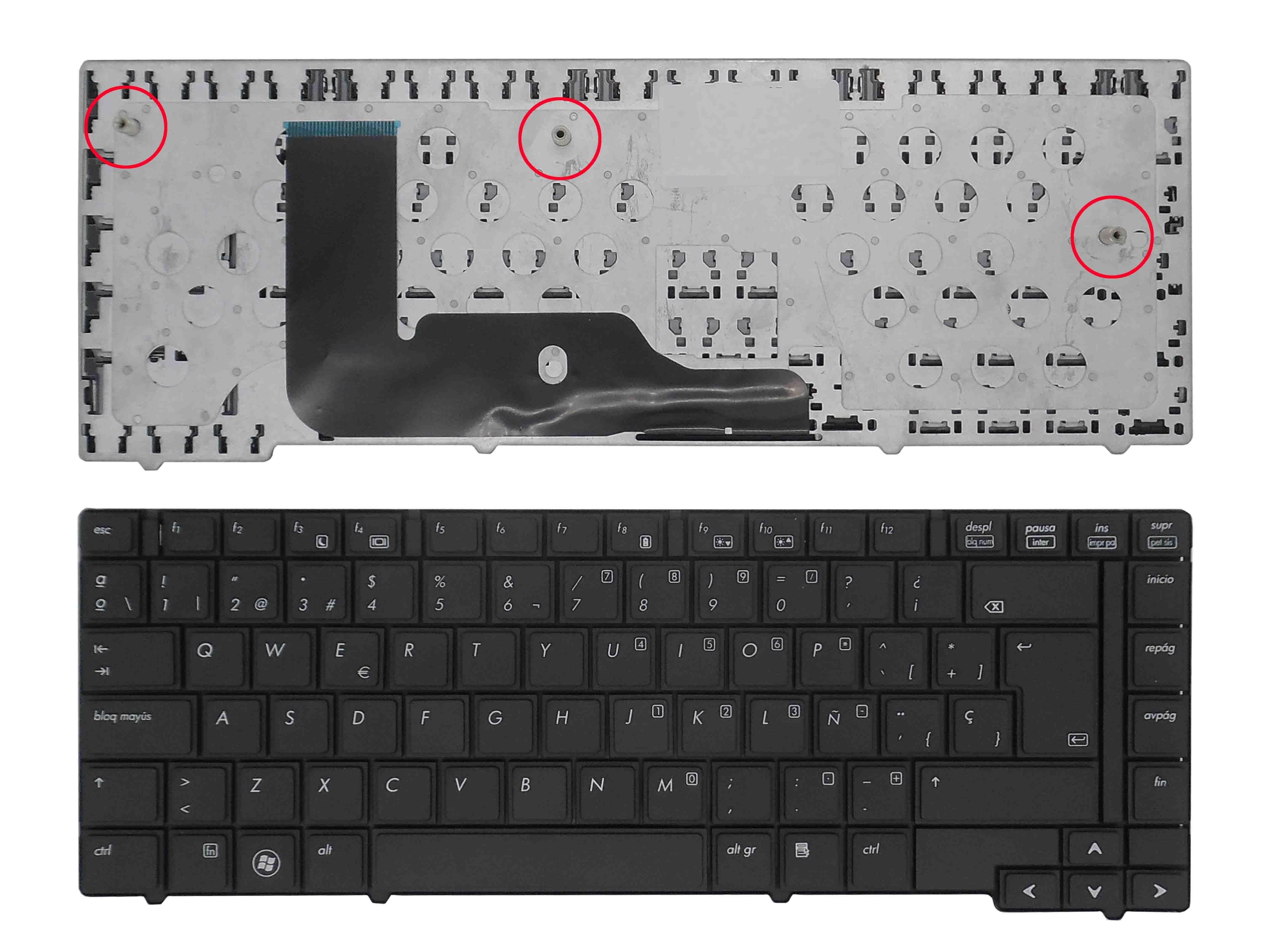 Teclado Para Portátil Hp Elitebook 8440P 8440W Sin Pointstick