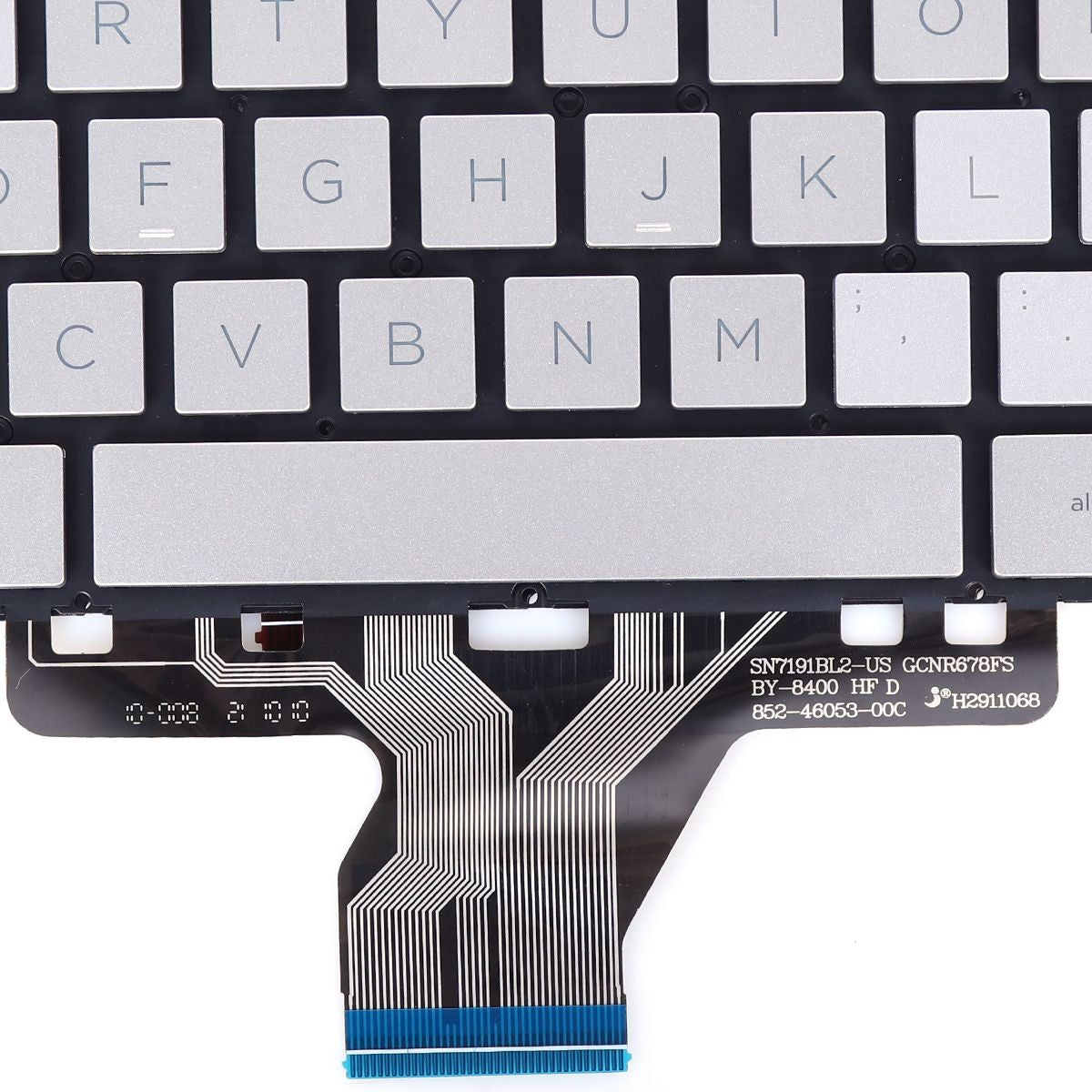 Teclado Para Portátil Hp Envy X360 13-Ay 13-Ba 13T-Ba 13-Bd Tpn-C147 C145 Pk132V61A10 Retroiluminado Plata