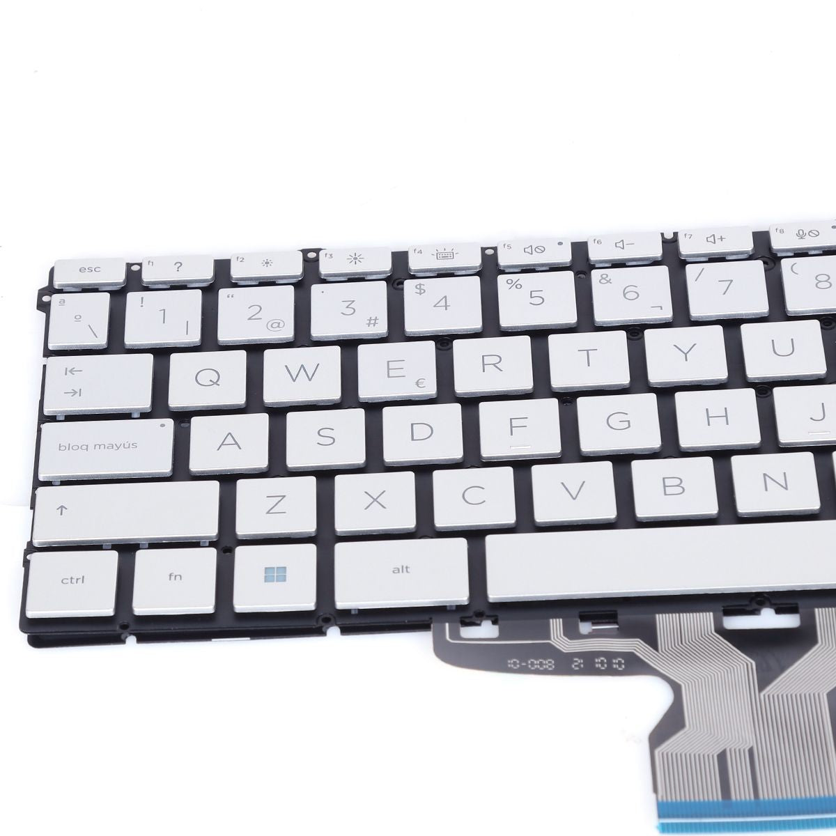Teclado Para Portátil Hp Envy X360 13-Ay 13-Ba 13T-Ba 13-Bd Tpn-C147 C145 Pk132V61A10 Retroiluminado Plata