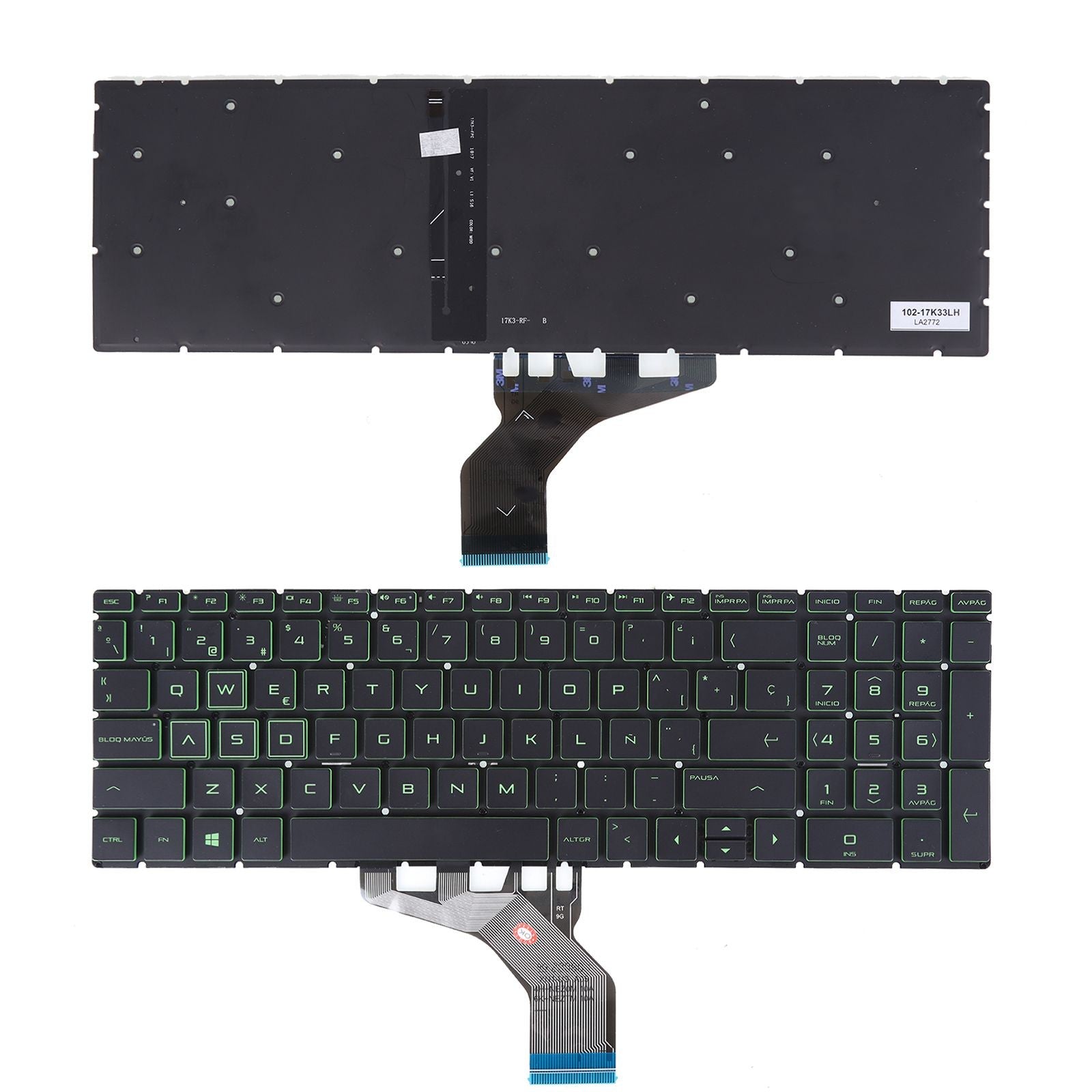 Teclado Para Portátil Hp Pavilion 15-Da 250 255 G7 Gen7 Retroiluminado Negro