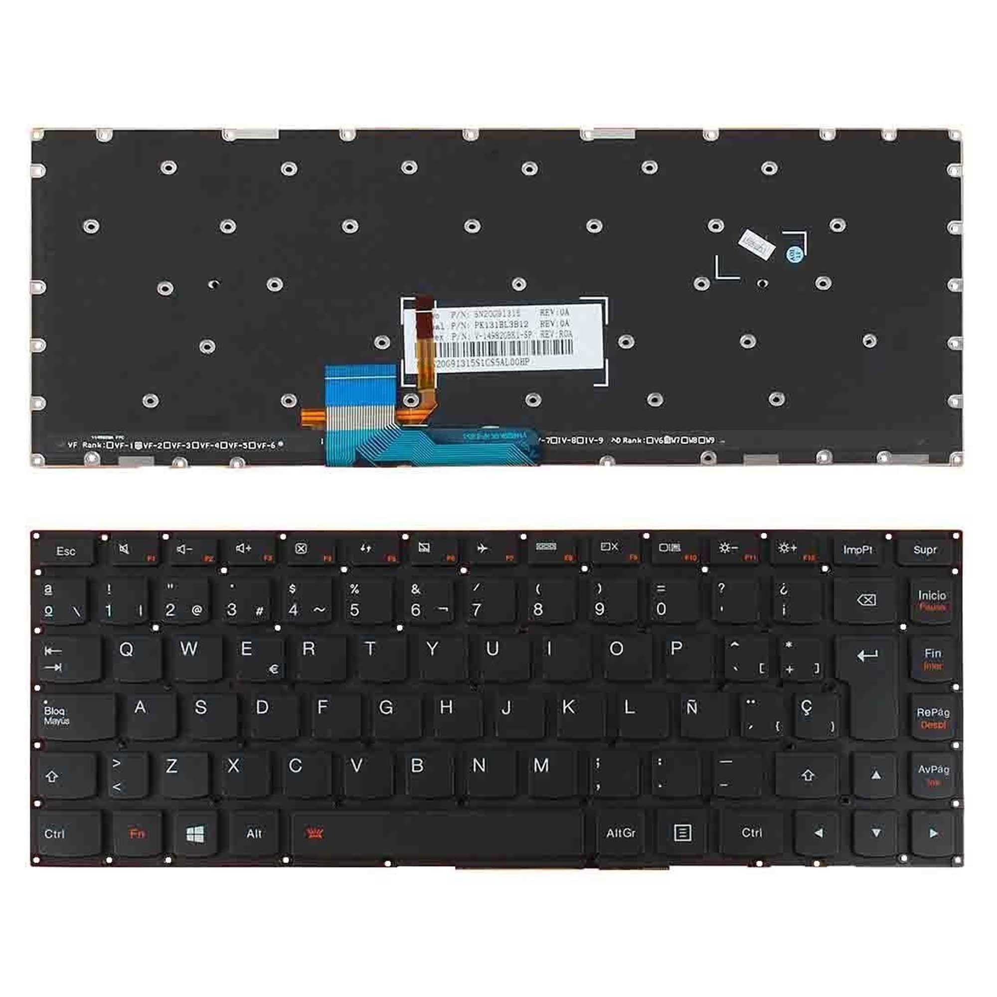 Teclado Para Portátil Lenovo Yoga 3 14 Pk131Bl1B14