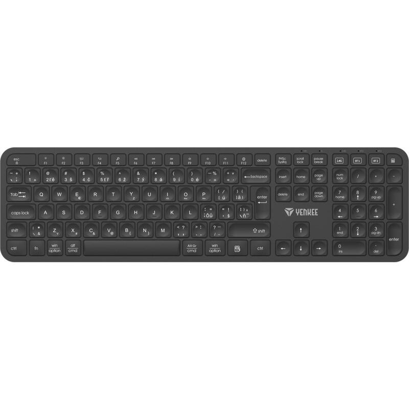 Teclado Inalámbrico Ego Dual 2.4g + Bt1 + Bt2