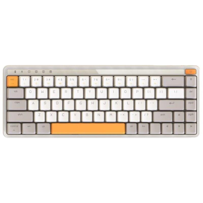 Teclado Ingles Mecánico Miiiw Art Series Z680 Switches Gateron Amarillo Blanco