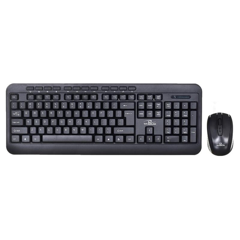 Titanum Tk109 Wireless Set - Teclado Usb + Ratón Negro