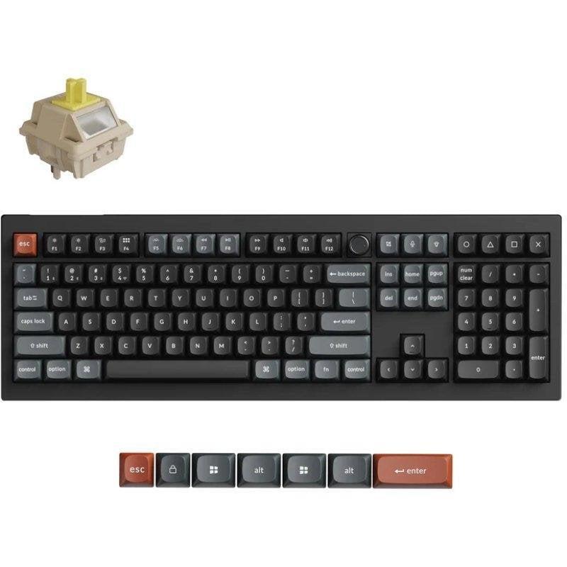 Teclado Keychron V6 Ultra 8k Mecánico Inalámbrico Rgb Con Switches Hot-Swappable