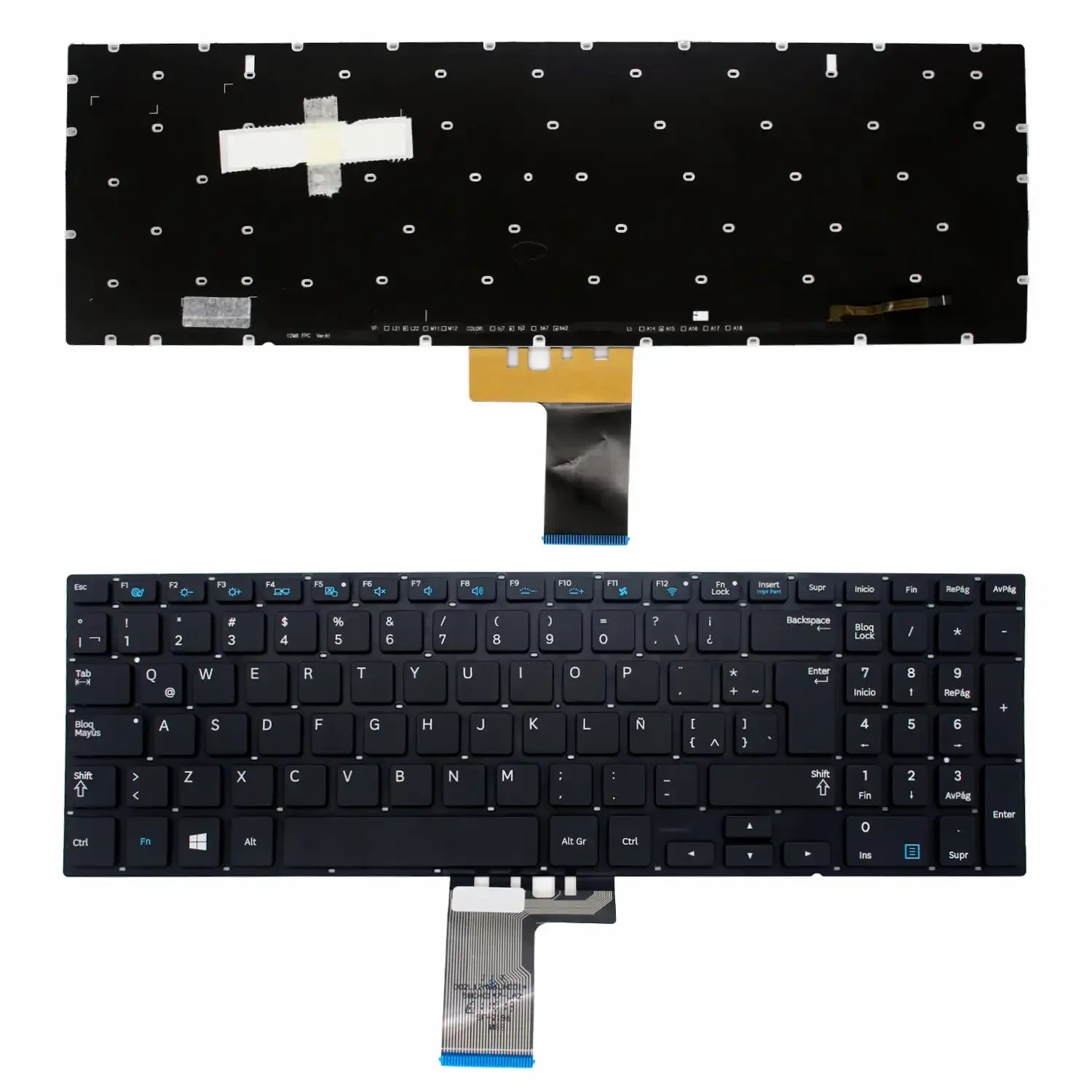 Teclado Latino Retroiluminado Para Portatil Samsung Np880Z5E Np670Z5E Np870Z5E Np780Z5E