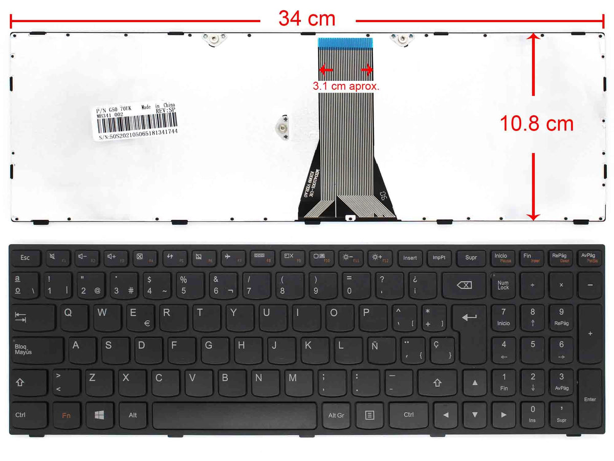 Teclado Para Portátil Ibm Lenovo 25214728