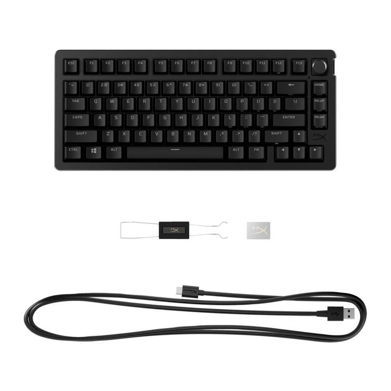 Teclado Mecánico Hyperx Alloy Rise 75 Rgb - Interruptores Hx Red - Qwerty Us Int
