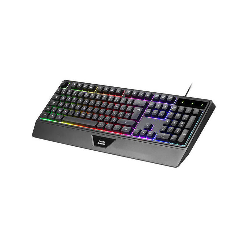 Teclado Mouse Headset Y Alfombrilla Mars Gaming Mcp124propt H-Mech Rgb 3200dpi Negro Portugues