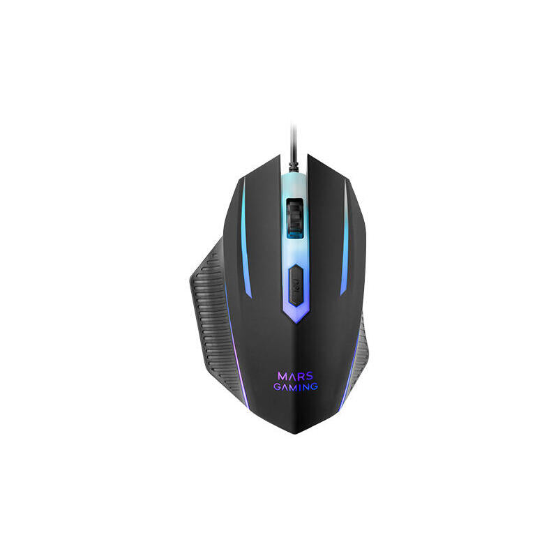 Teclado Mouse Headset Y Alfombrilla Mars Gaming Mcp124propt H-Mech Rgb 3200dpi Negro Portugues