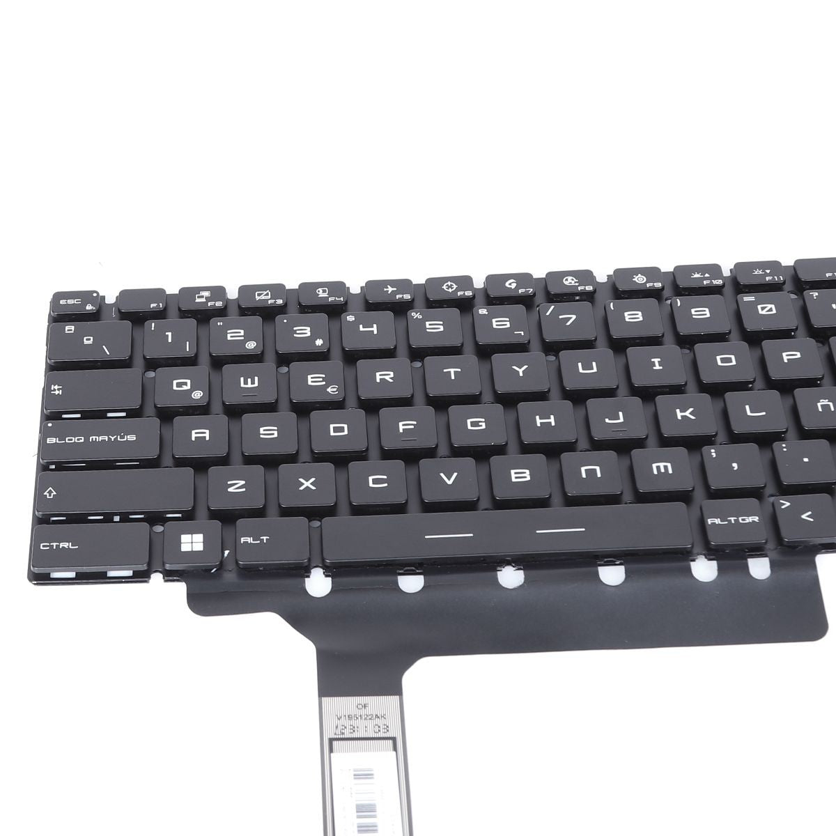 Teclado Retroiluminado Para Portátil Msi Gp76 Ge76 Gs76 Ms-17K1 22-0042C-Wx01-001 Negro