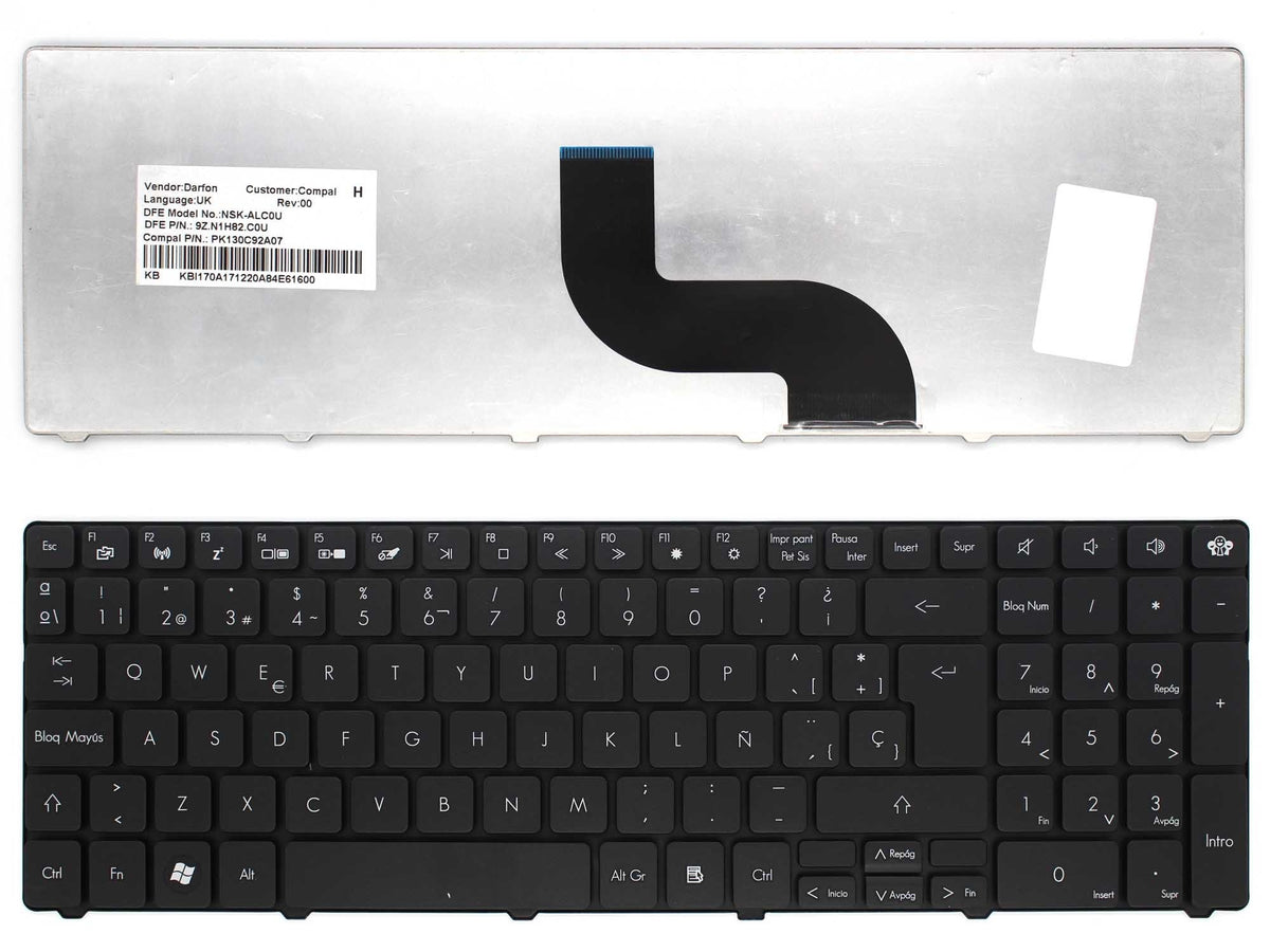 Teclado Para Portátil Packard Bell New90 Pew91 New95 Pew71 Pew72 Pew76