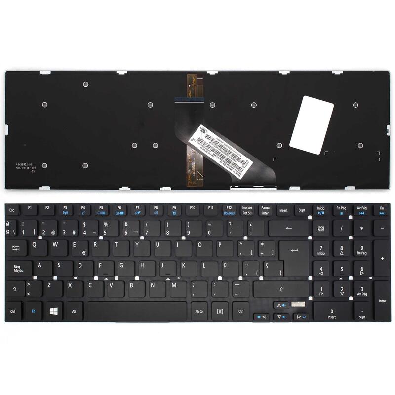 Teclado Para Portátil Acer Aspire 5830t 9z.N9mbc.A0s R6abc Retroiluminado W8