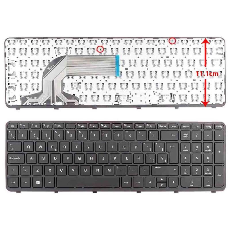 Teclado Para Portátil Hp 350 G1 355 G2 Negro
