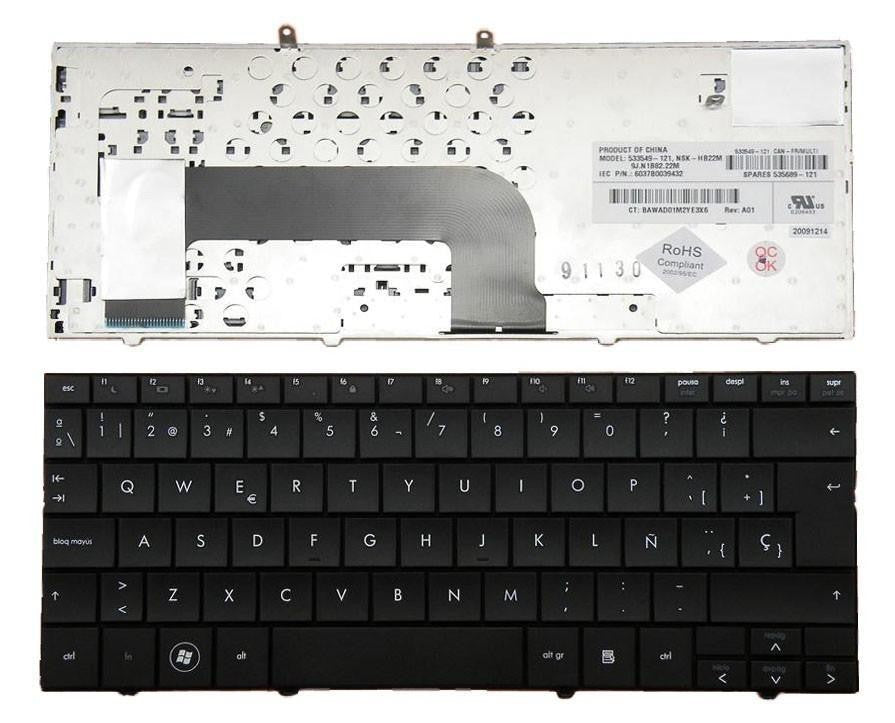 Teclado Para Portátil Hp Mini 533549-071 Nsk-Hb22M 9J.N1B82.22M 6037B0039432