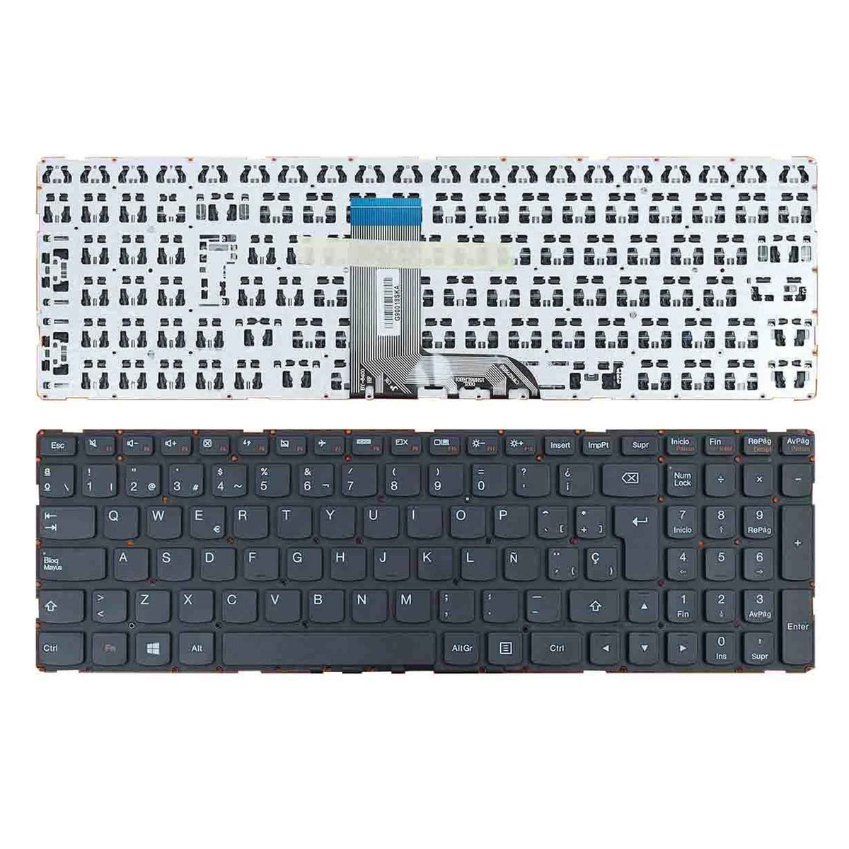 Teclado Para Portátil Lenovo Ideapad Yoga 700-15Isk Negro Win8 Sin Marco Sn20K28251 Lcm15H83Us-6861
