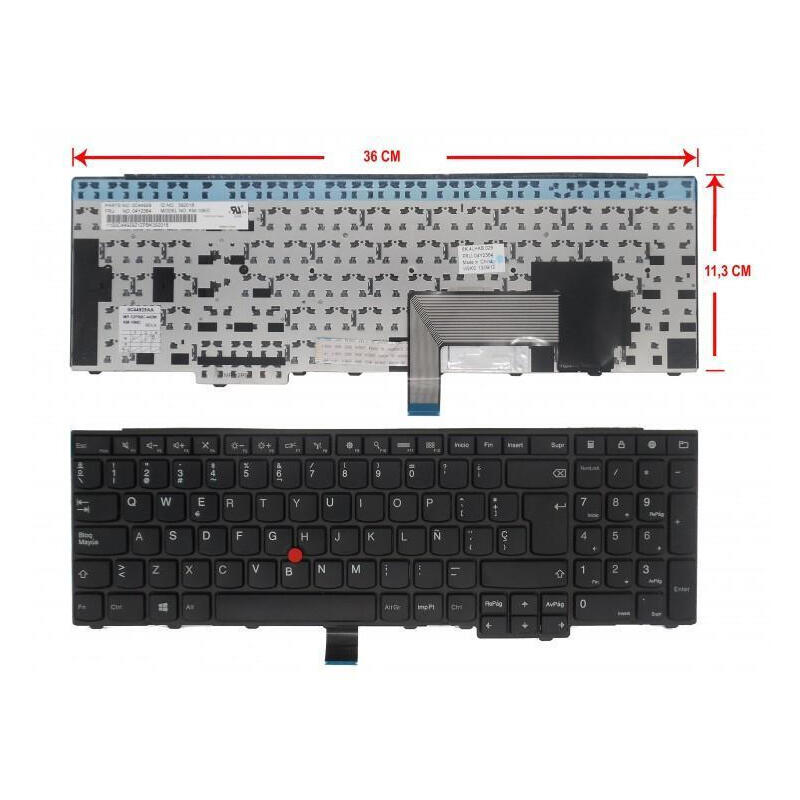Teclado Para Portátil Lenovo Thinkpad E531 E540 T540 04y2358 Negro